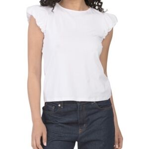 NWT - Nanette Lepore Cotton Blend  Poplin Bubble Sleeve Top w Bow Tie Back - XL